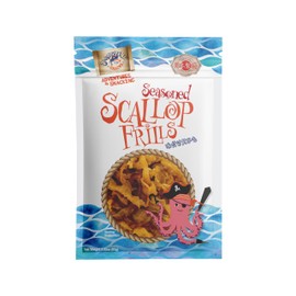 Swashbuckle Snacks Seasoned Scallop Frills 3.00oz (85g), Made in Japan, Otsumami