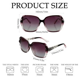 KxrTpx 4 Pcs Ladies Sunglasses,Uv400 Protection Rectangular Womens Sunglasses, Polarized, Vintage Fashion For Shopping Travelling Party(Includes An Eyeglass Brush And A Storage Bag)