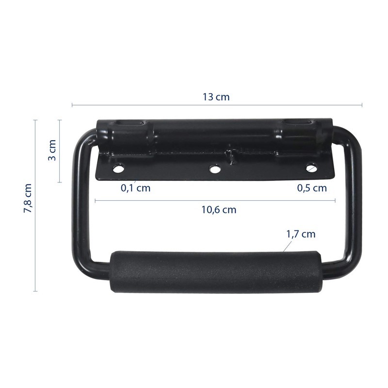 HMF 14991-02 Folding Handle Set of 2 | Spring Loaded