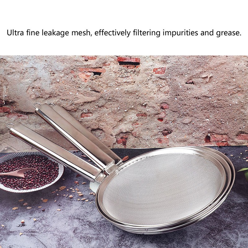 Skimmer Spoon Heat Resistant Highly Efficient Anti Slip Handle Stainless