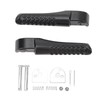 2Pcs Front Foot Peg Bracket Left And Right Black Footrest