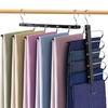 Whitmor Space Saving Pant Hangers, Foldable 5 Tier Closet Organizer