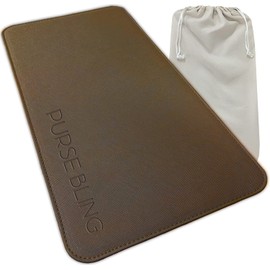 Purse Bling Neverfull GM Base Shaper, Bag Shaper for LV Never full Bags and other LV Totes, Vegan Leather (Brown, GM)