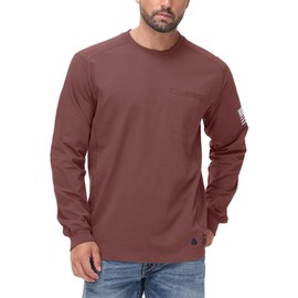 VANLENS FR Shirts for Men Stretch Patriot Baseball T-Shirt Work Shirt