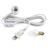 National Artcraft® White 6' Lamp Cord Set with Candelabra Socket