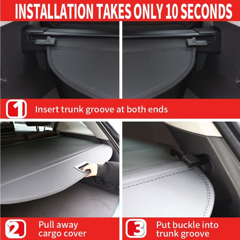 Marretoo for Lexus RX270 RX350 RX450H Cargo Cover 2010 2011