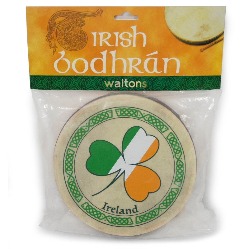 Waltons 8" Shamrock Tricolour Design Bodhran