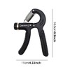 Grip Trainer, Adjustable Resistance Hand Grip Exerciser with Stainless Steel
