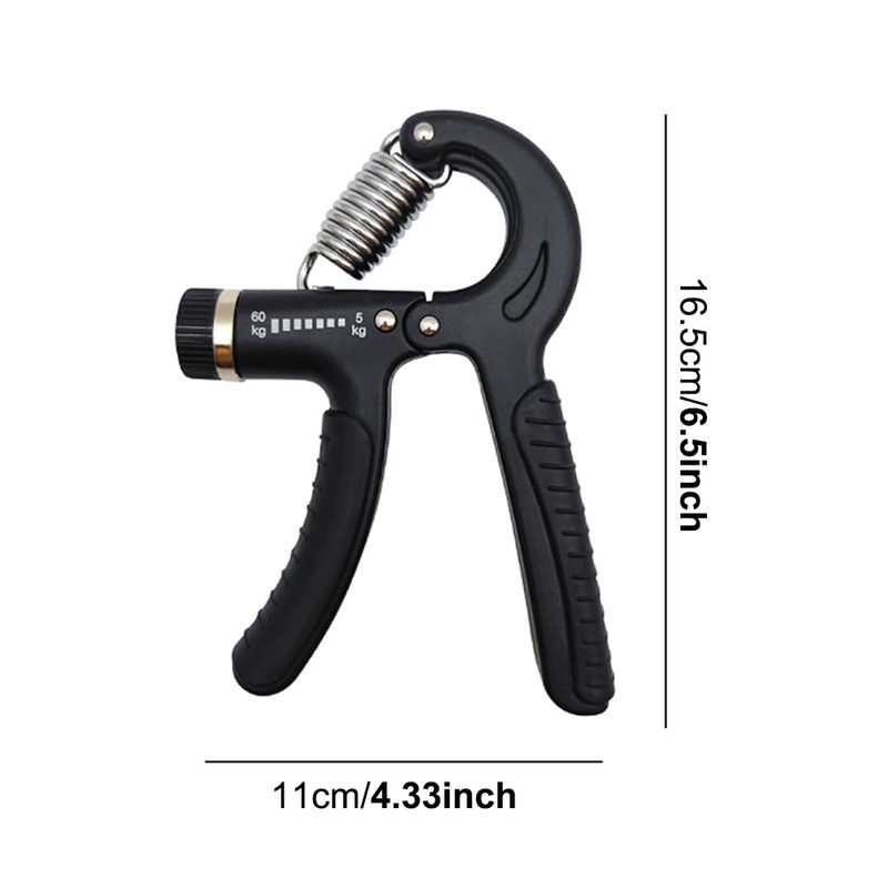 Grip Trainer, Adjustable Resistance Hand Grip Exerciser with Stainless Steel