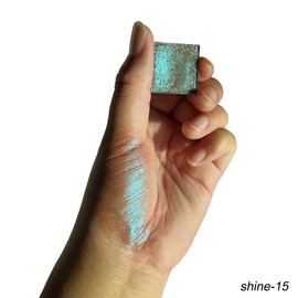 Professional super shine multi-chrome eyeshadow,Handmade and long-lasting chameleon holographic eyeshadow,100% Vegan and Cruelty Free special colors,26mm Smooth and Highly Pigmented shade (shine-15)