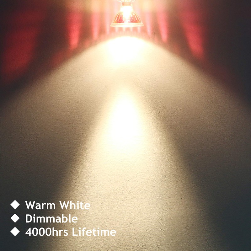 GMY MR16 Halogen Bulbs 50W, 12V GU5.3 Base Dimmable Spotlight,