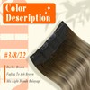 Full Shine Wire Hair Extensions Human Hair 70g Invisible Extensions