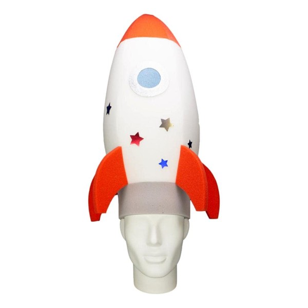 FOAM PARTY HATS: Rocket Hat - Space Party Hat -