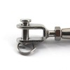 2Pcs 304 Stainless Steel Rigging Screw Jaw Closed Body M10,