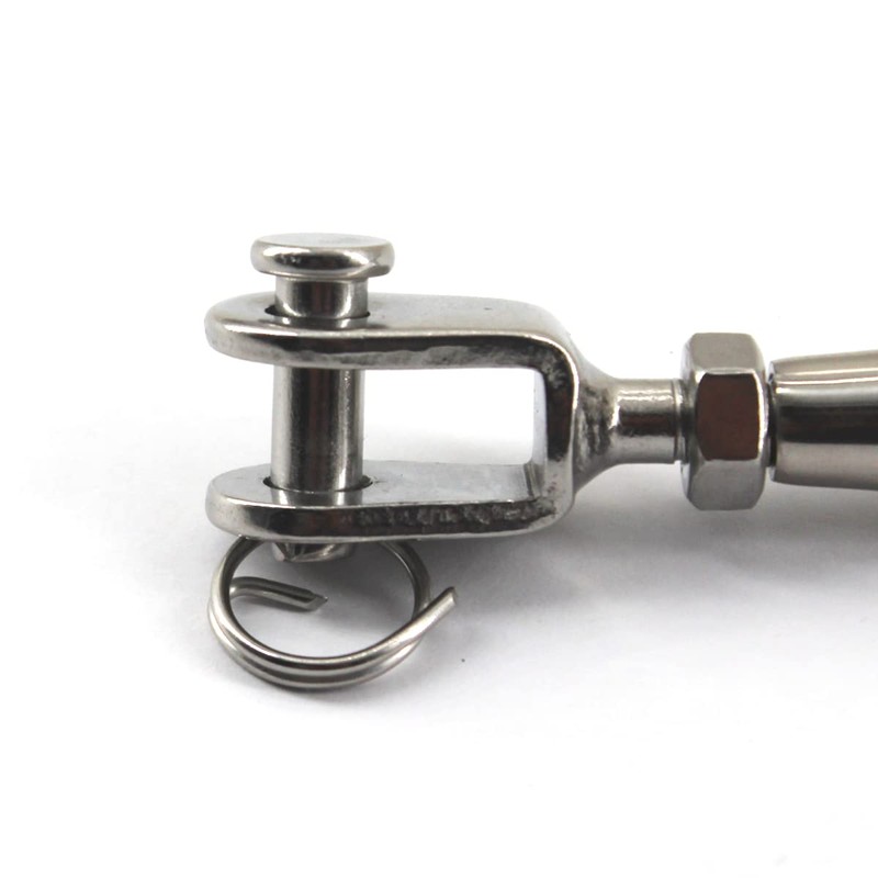 2Pcs 304 Stainless Steel Rigging Screw Jaw Closed Body M10,