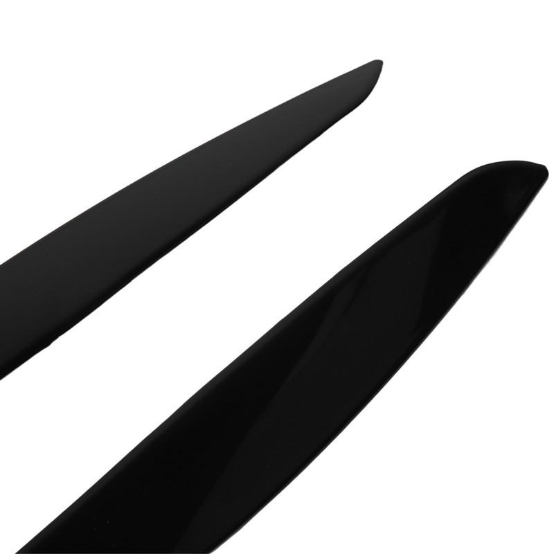 2 Pcs Headlight Eyebrow Front Left Right Light Eyelid Trim