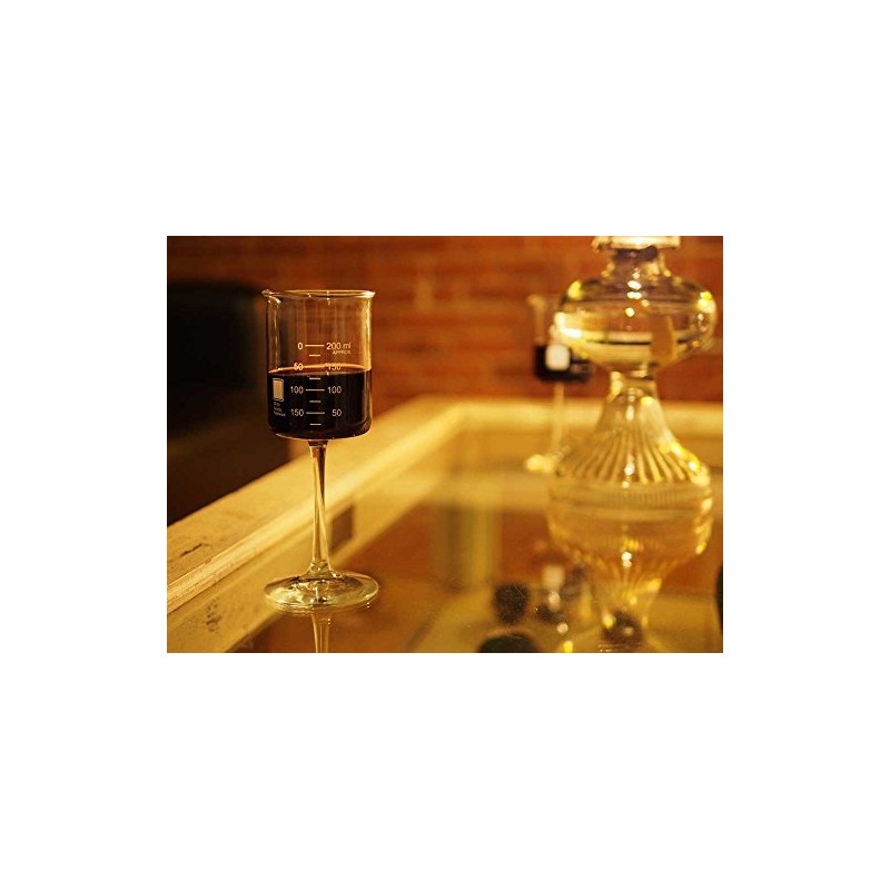Periodic Tableware Laboratory Beaker Wine Glasses (Set of 4)