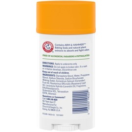 Arm & Hammer Essentials Deodorant with Natural Deodorizers, Wide Stick, Fresh 2.5 oz (Pack of 6)