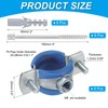 PATIKIL 0.9"-1.1"/23-28mm Split Ring Pipe Hanger, 6 Pcs Heavy Duty