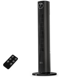 Antarctic Star Tower Fan Portable Floor Fans 85°Oscillating Fan Quiet Cooling 12H Timer Remote Control Standing Bladeless Electric 3 Wind Speeds 4 Modes Bedroom Office,35 inch, Grey