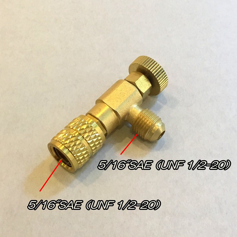 HOTEISON Air Conditioner R410a Gas Charge Valve, 5/16" SAE Male
