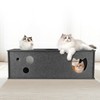 Cat Tunnel for Indoor Cats, DIY Transformable Cat Hideaway Cave,