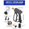 Short Pressure Washer Gun, 5000 PSI Max Swivel High Pressure