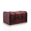 Caribe Treasure Chest with Lock and Key Wooden Chest 28