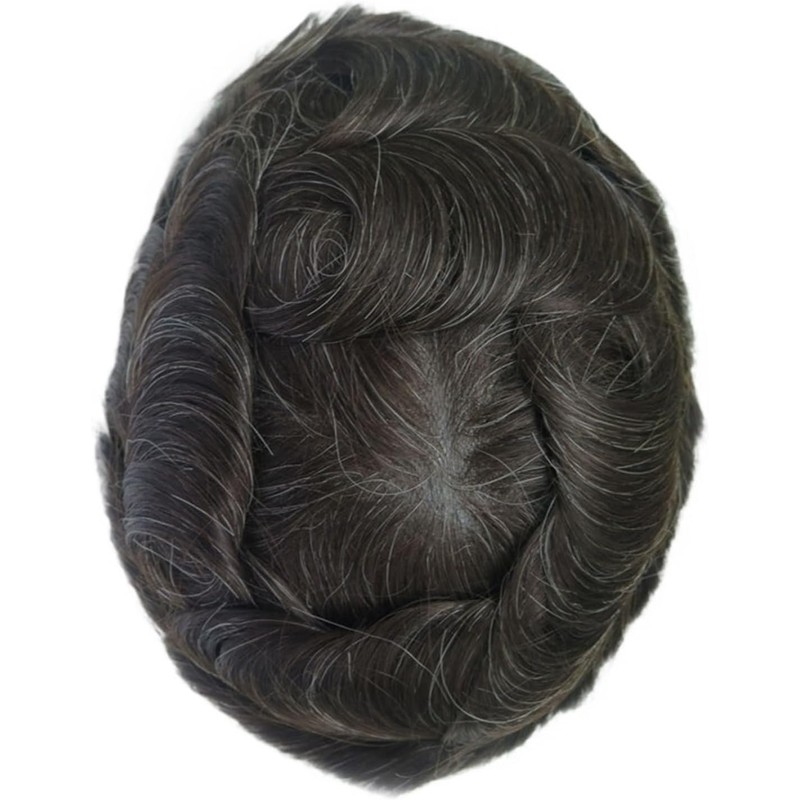 Tupé de piel fina inyectado(1C#_130%_CENTER CROWN_8X10)