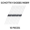 Schottky Diodes 1N5819-10 Pieces
