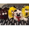 Handmade 3 mix color pompom cat, hand made, new usa