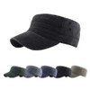 Yutdeng Cotton Flat Cap Men's Military Cap Classic Army Cap