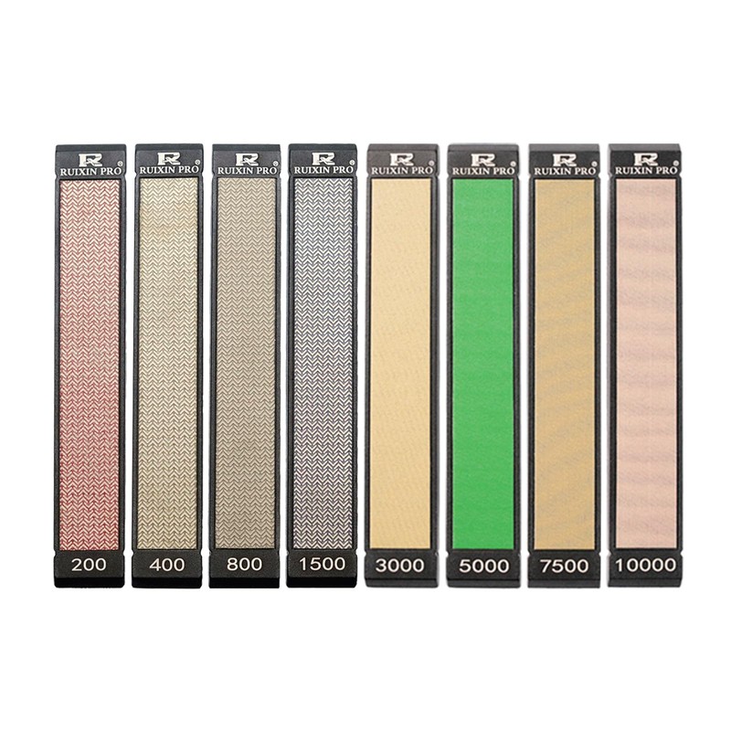 RUIXIN PRO 8PCS Diamond Sharpening Stones, Professional Whetstone Kit #200#400#800#1500#3000#5000#7500#10000