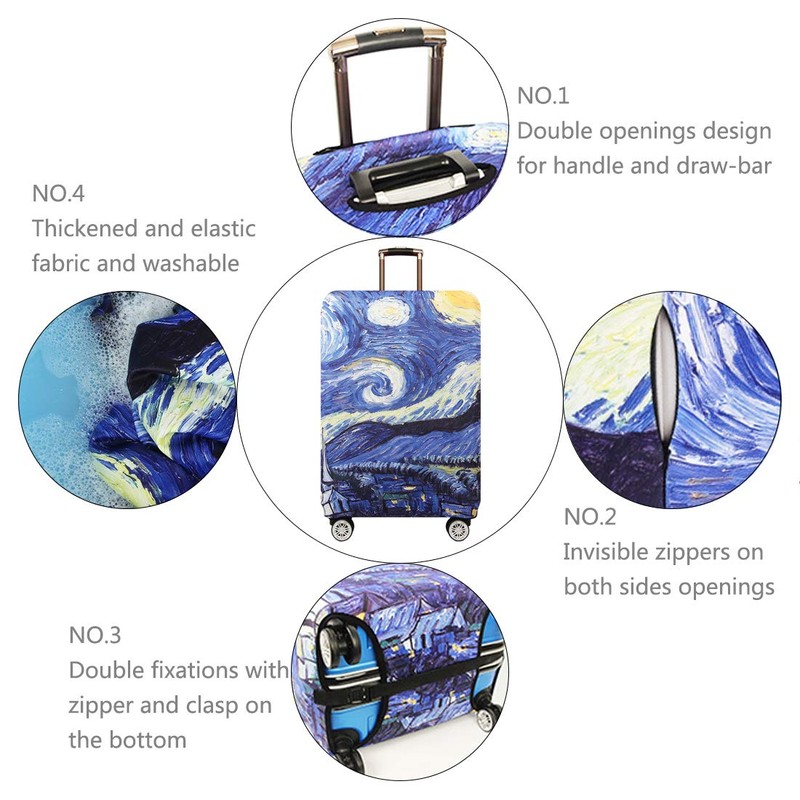 TRAVELKIN Thickened Luggage Cover 18/24/28/32 Inch Suitcase Spandex Protective Cover