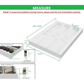 Wobmmi Expandable Metal Spice Drawer Organizer,3-Tier Slanted Seasoning Jars Tray for Kitchen Cabinet Drawers Insert/Countertop (Jars not included)-3Tier,2packs/White