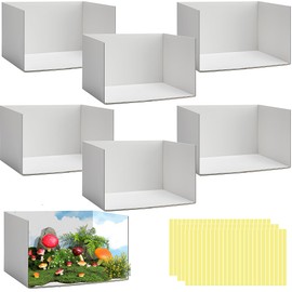 codree 6 Pcs Lengthen Cardboard Diorama Kit, 13 x 8.7 x 8.3 Inch Diorama Box for Display, Diorama Project Supplies Display Case with Double Sided Tapes for DIY Crafts Toys