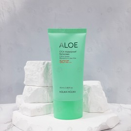 Holika Holika Aloe Waterproof Sun Cream 70ml (SPF50+) Cica Renewal / 홀리카홀리카 알로에 워터프루프 선크림 70ml(SPF50+) 시카 리뉴얼