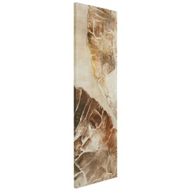 Empire Art Direct "Golden Layers I Abstract artwork Rendered on Gold Shagreen Wrapped Canvas Wall Art, sized 72"x22", Ready to Hang, Living Room, Bedroom & Office