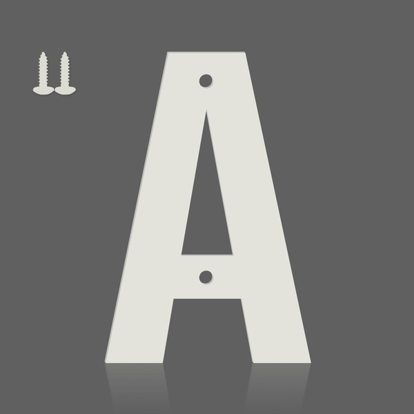 6 Inch Aluminum House Numbers - Waterproof, Rust-Resistant Modern Address