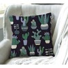 Swono Cactus Cotton Linen Square Throw Waist Pillow Case Decorative