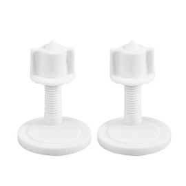Cabilock 2 Piezas Tornillos para Asiento de Inodoro Tuercas Pernos Hardware de Montaje para Inodoro Asientos de Baño para El Hogar Accesorios Plástico 39X39 Mm