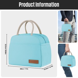 douyadady Lunch Bag Women/Men Lunch Box Women/Men (blue)