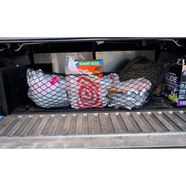 EACCESSORIES EA Trunk Bed Organizer Cargo Net for Ford Maverick 2022-2025 – Envelope Style Cargo Net for Pickup Truck – Premium Mesh Trunk Organizer Vehicle Carrier Storage – Compatible with Maverick