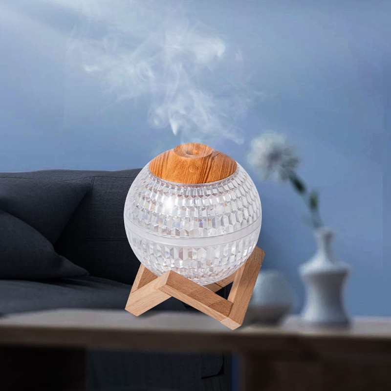 Mini Humidifier Night Light Crystal Ball 2.2w 350ml RGB USB