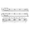 Dorma 7421 Door Rail for Door for Screwing On Galvanised