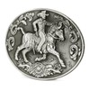 GURANSE 3D Americal Western cowboy knight Belt Buckle With Acanthus