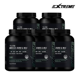 Extreme 익스트림 밸런스드 프로틴&류신 1kg / 5통 (125일분) Extreme Balanced Protein & Leucine 1kg / 5 cans (125 servings)