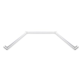 Rod Desyne Lockseam Double Bay Window Curtain Rod