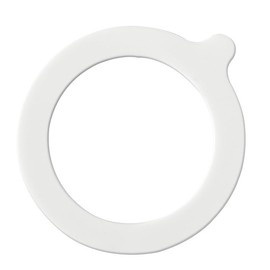 2Pcs White Silicone Jar Gaskets Replacement Rubber Seals Rings,3.75 Inch Sealing Rings for Mason Jar Lids Airtight Leak-Proof Canning Silicone Fitting Seals Canning Lids,Trash, Recycling and Compost
