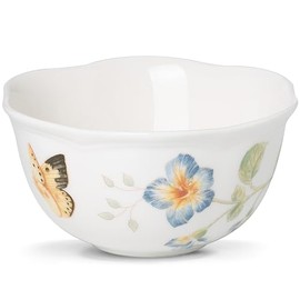 Lenox 806737 Butterfly Meadow Dessert Bowl, Multicolor, 1 Count (Pack of 1)